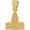 United States Capitol Charm 14K Gold 12mm